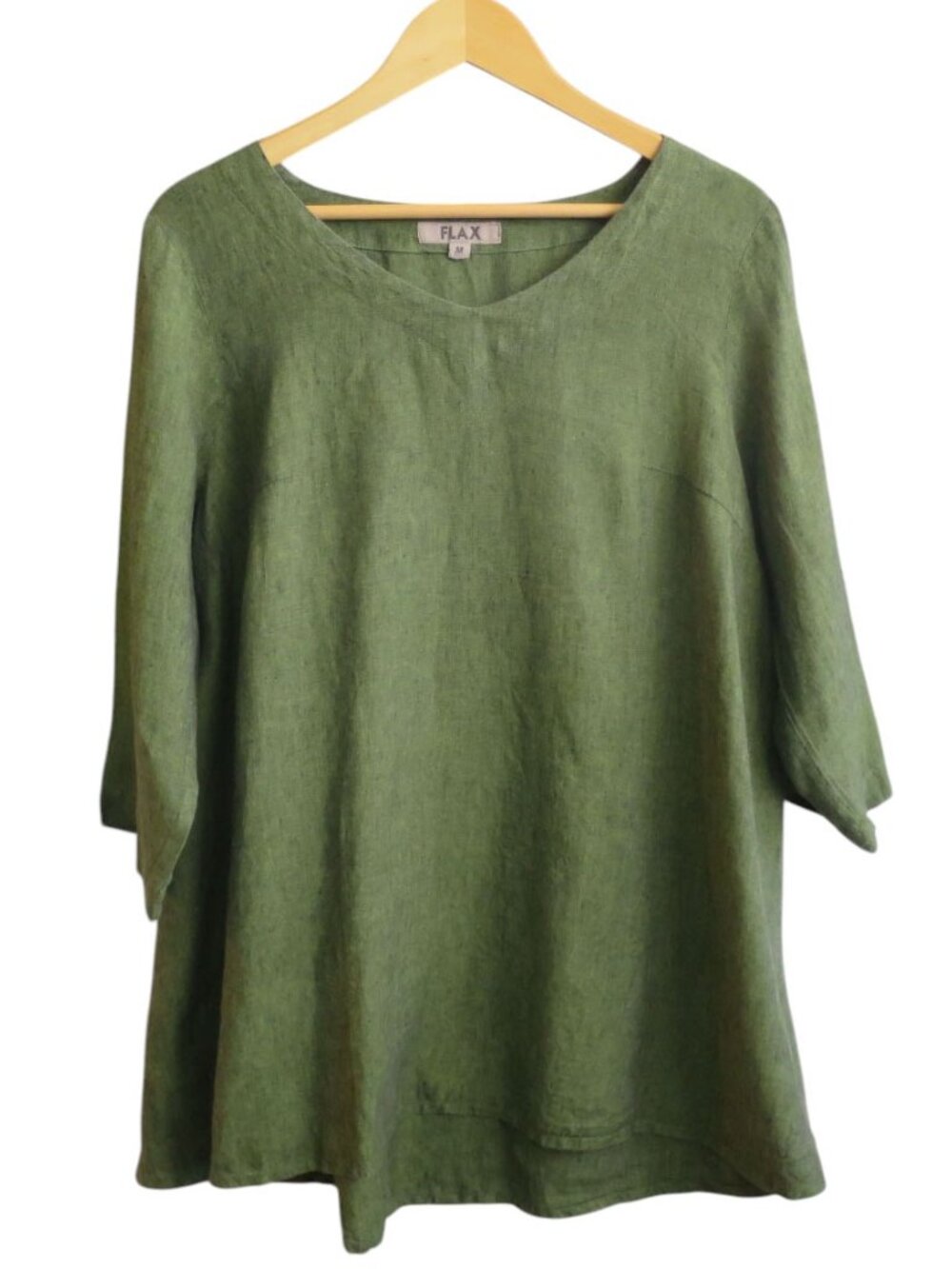 FLAX Linen Pullover Tunic Top Size M